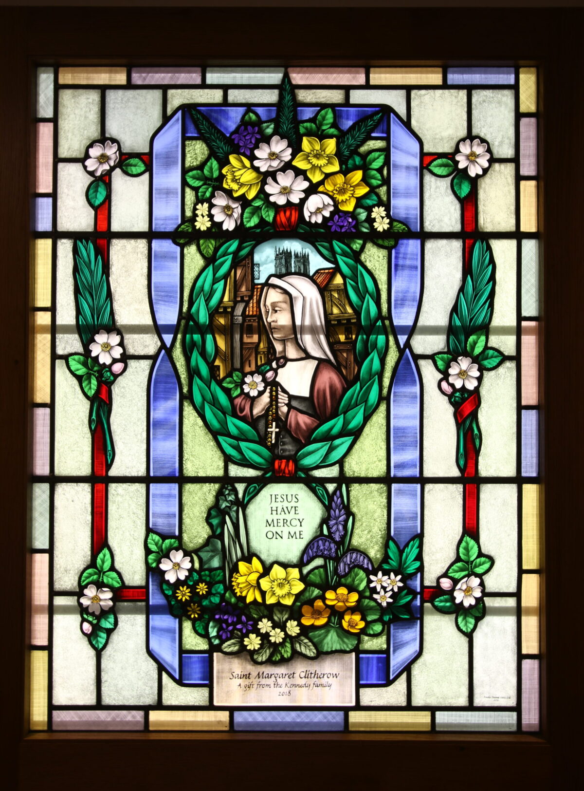 Margaret Clitheroe stained glass